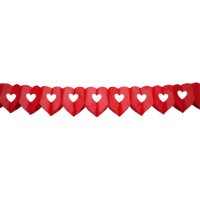 Girlande - Herzen rot - 6 m