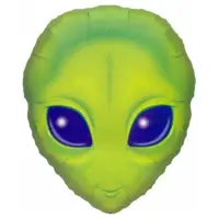 Folienballon - Figur Alien Kopf - XL - 80 cm / 0,07 m³