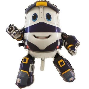 Folienballon - Figur Super Wings - Kay - XXL - 97 cm /...