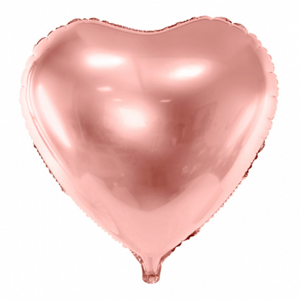 Folienballon - Herz Rosegold - S - XXXL