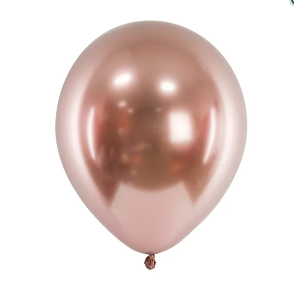 Latex-Luftballon - Glossy Rosegold - 12 cm (lose)