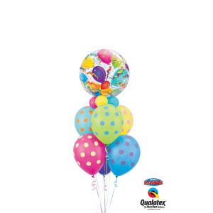 Single Bubble Ballon - Stretchy Birthday