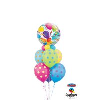 Single Bubble Ballon - Stretchy Birthday