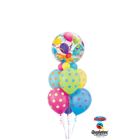 Single Bubble Ballon - Stretchy Birthday