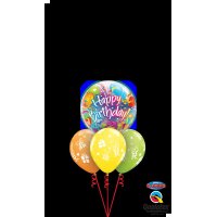 Single Bubble Ballon - Stretchy Birthday