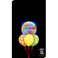 Single Bubble Ballon - Stretchy Birthday
