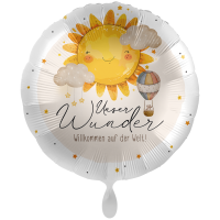 Folienballon - Motiv Baby Neutral - Willkommen auf der Welt - XXL - 71 cm / 0,07 m³