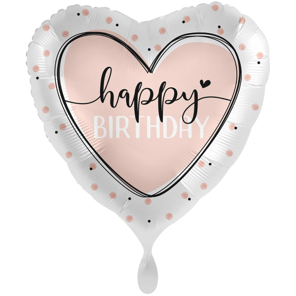 Folienballon - Motiv Lovely Birthday - S / XXL - 43 / 71 cm - 02 / 0,07 m³