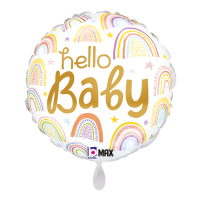 Folienballon - Motiv Rainbow Baby - S - 45 cm / 0,02 m³