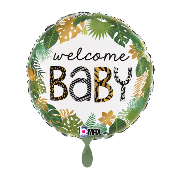 Folienballon - Motiv Jungle Baby - S - 45 cm / 0,02 m³