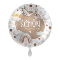 Folienballon - Motiv Baby Storch - S - 45 cm / 0,02 m³