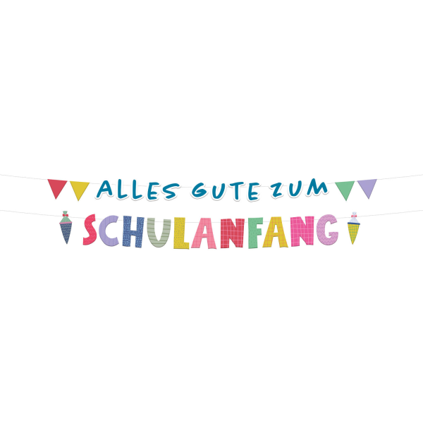 Girlande - Alles Gute zum Schulanfang - 1,5 m