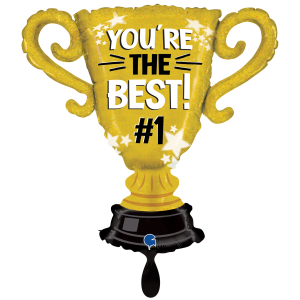 Folienballon - Figur Pokal Your The Best #1 - XXL - 71 cm...