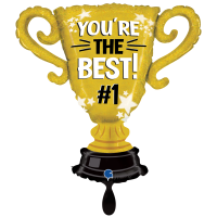 Folienballon - Figur Pokal Your The Best #1 - XXL - 71 cm / 0,07 m³