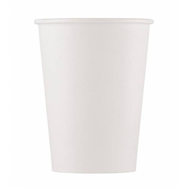 Becher - Pappe, wei&szlig;, 350ml, 8 St&uuml;ck