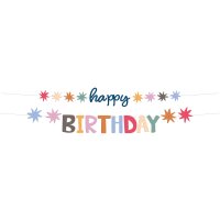 Girlande - Happy Birthday - 1,5 Meter