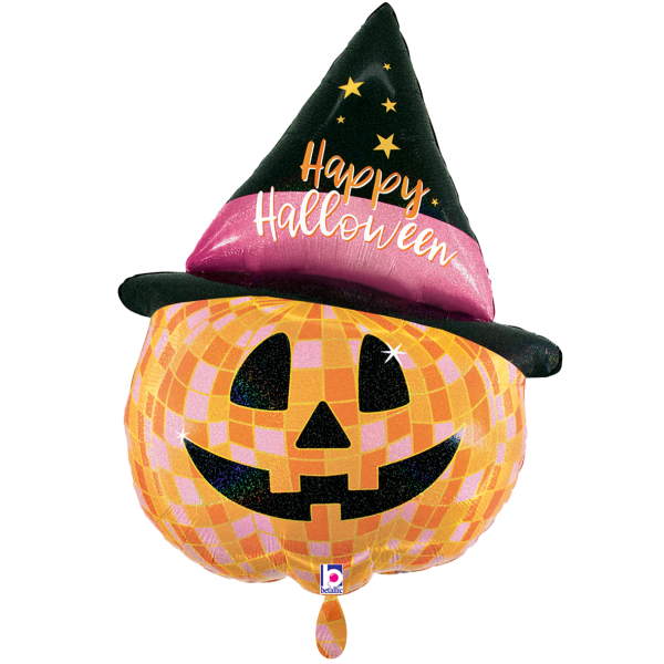 Folienballon - Figur Disco Halloween Jack O Lantern - XXL...
