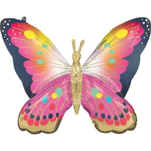 Folienballon - Figur Schmetterling IV - XL - 76 cm / 0,06...