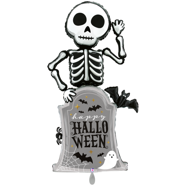 Folienballon - Figur Special Delivery Skeleton - XXL - 170 cm / 0,20 m³