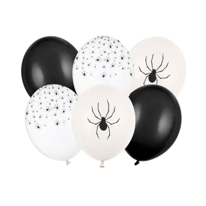 Latexballon-Set - Motiv Spinnen - S - 30 cm / 0,02...
