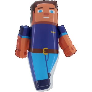 Folienballon - Figur Minecraft Tony Stevet - XXL - 76 cm...