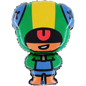 Folienballon - Figur Brawl Stars Leon - XXL - 81 cm /...