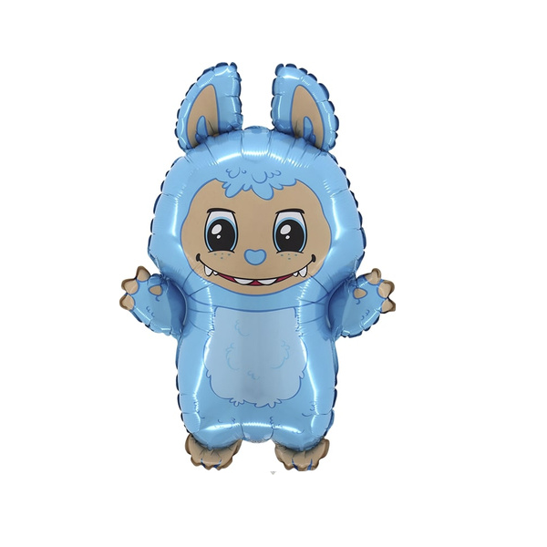 Folienballon - Figur Labubu Blau - XL - 61 cm / 0,07 m³
