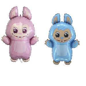 Folienballon - Figur Labubu Blau - XL - 61 cm / 0,07 m³