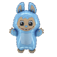Folienballon - Figur Labubu Blau - XL - 61 cm / 0,07 m³