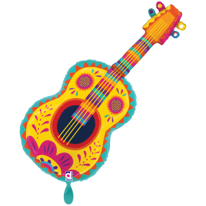 Folienballon - Figur Festival Gitarre - XXL - 89 cm /...