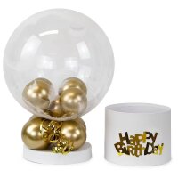 Geschenkbox - weiß rund