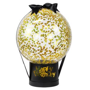 Geschenkbox - schwarz rund -