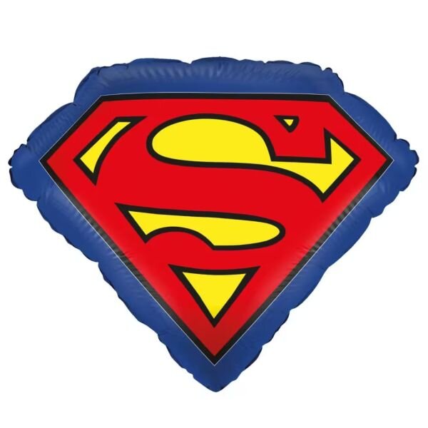 Folienballon - Figur Superman Zeichen - XL - 53 cm / 0,05 m³