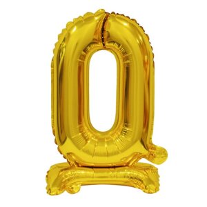 Folienballon - Zahl 0-9 Gold - Standupballons - XS - 38...