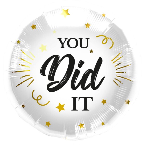 Folienballon - Motiv You Did It - S - 45 cm / 0,02 m&sup3;