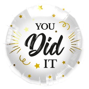 Folienballon - Motiv You Did It - S - 45 cm / 0,02 m&sup3;