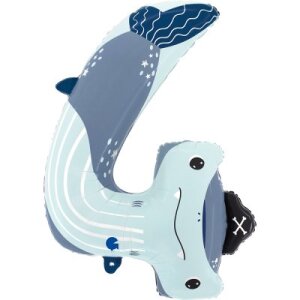 Folienballon - Zahl 4 The Puppyloons Hai - XXXL - 102 cm...