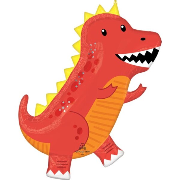 Folienballon - Figur Dino Cool - XXL - 78 cm / 0,06 m³