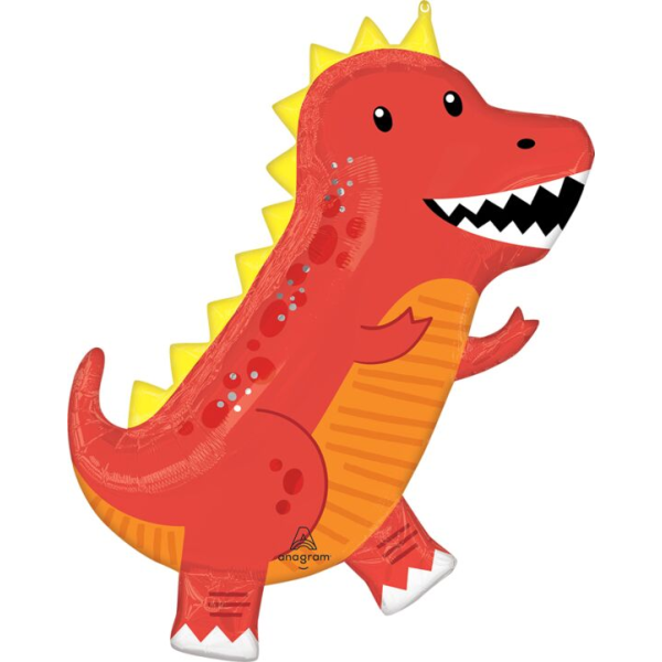 Folienballon - Figur Dino Cool - XXL - 78 cm / 0,06 m³