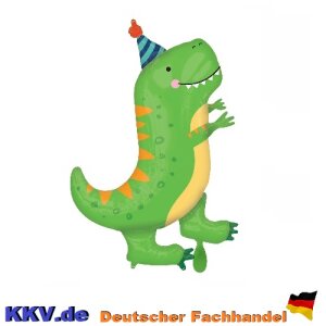Folienballon - Figur Dino Cool - XXL - 78 cm / 0,06 m³