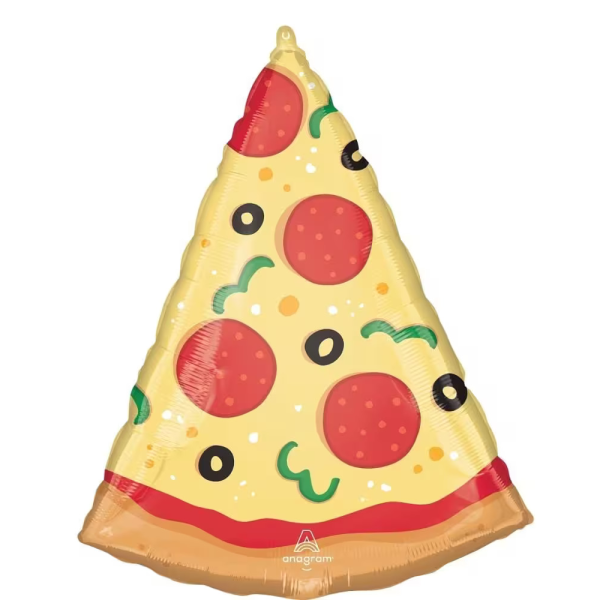 Folienballon - Figur Pizzastück - XXL - 73 cm / 0,07...