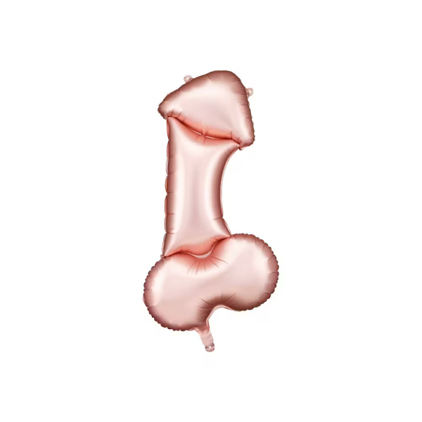 Folienballon - Figur Penis Roségold - XXL - 88 cm...