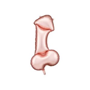 Folienballon - Figur Penis Roségold - XXL - 88 cm...