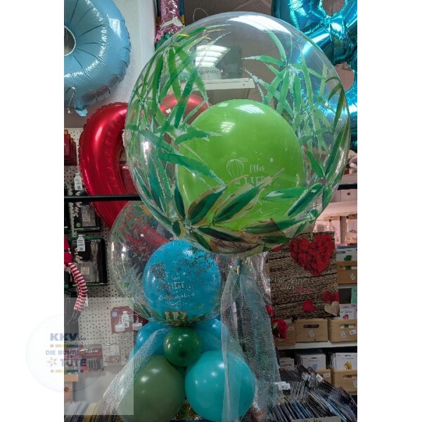 Deco Bubble Ballon - Bamboo Leaves