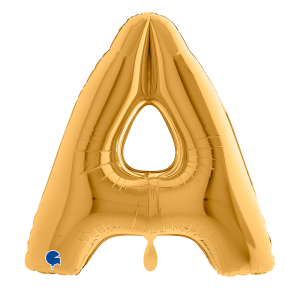 Folienballon - Buchstaben ABI - Gold - XXL - 102 cm /...