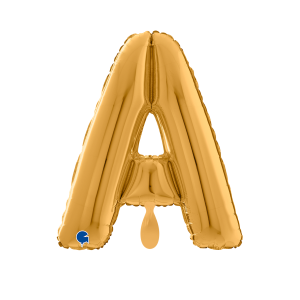 Folienballon - Buchstaben ABI - Gold - XL - 66 cm / 0,06...