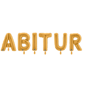Folienballon - Buchstaben ABITUR - Gold - XL - 66 cm /...