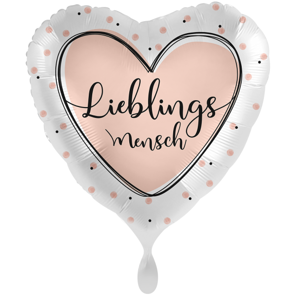 Folienballon - Motiv Lieblingsmensch - XXL - 71 cm / 0,07...