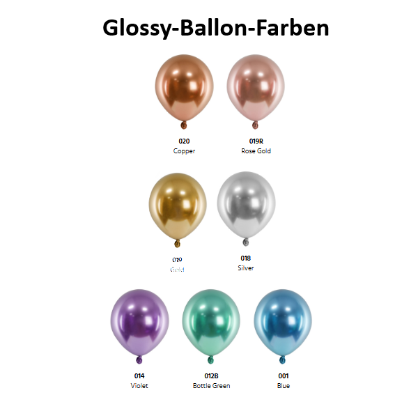 Latex-Luftballon - Glossy - 60 cm (lose)