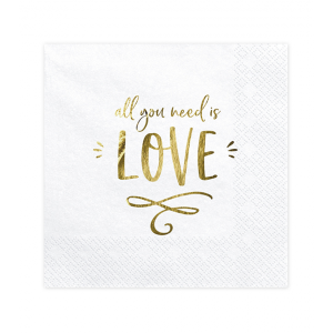 Servietten Trend All you need is love 33x33cm